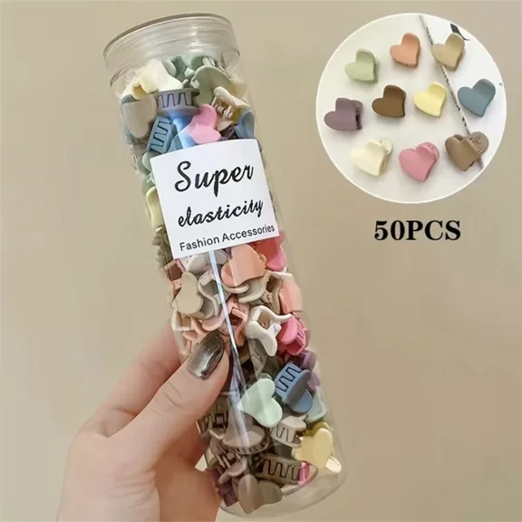50PCS/Set Cute Hair Claws Small Size Mini Hairpin Hair Clips For Girls Korean Side Clip Bangs Clip Women Sweet Hair Accessories