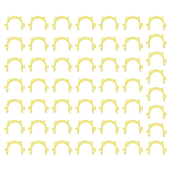 50PCS Sewing Bobbin Clips Thread Clamps Bobbin Holder Organizer for Sewing Spools DIY Craft Embroidery Sewing Project Thread Management Sewing Accessory,Bobbin Organizer,Yellow