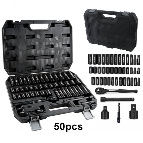 50PCS Shock Absorber Strut Nut Socket Set for Strut mounts, Shock Absorbers and Struts