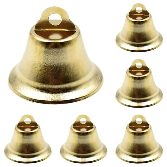 50PCS Small Bells,Vintage Christmas Decor,Jingle Bells Vintage Bells for Hanging,Christmas Wind Chimes Making Dog Training Doorbell Wedding Decor,1.96in