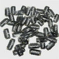 thumbnail image 1 of 50PCS Snap Clips for Hair Extensions Weaves U-shape Metallic Wig Clips With Silicon Rubber Small Size Black, 1 of 3