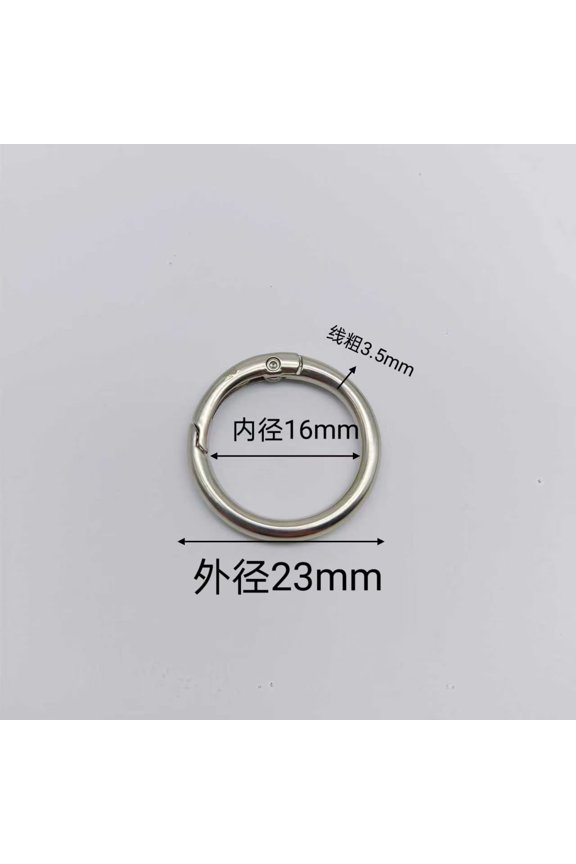 50 PCS O-shaped key rings, sturdy metal round split rings, durable keychain accessories, suitable for DIY crafts and daily storage.