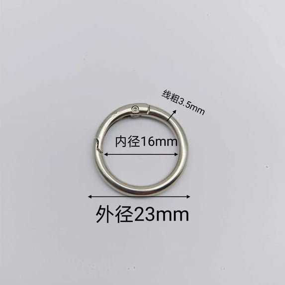 50 PCS O-shaped key rings, sturdy metal round split rings, durable keychain accessories, suitable for DIY crafts and daily storage.