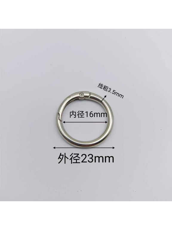 50 PCS O-shaped key rings, sturdy metal round split rings, durable keychain accessories, suitable for DIY crafts and daily storage.