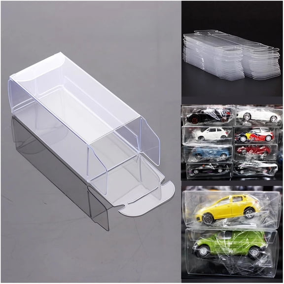 50PCS Stackable Display Case Protectors For Loose Hot Wheels and Matchbox Cars Storage