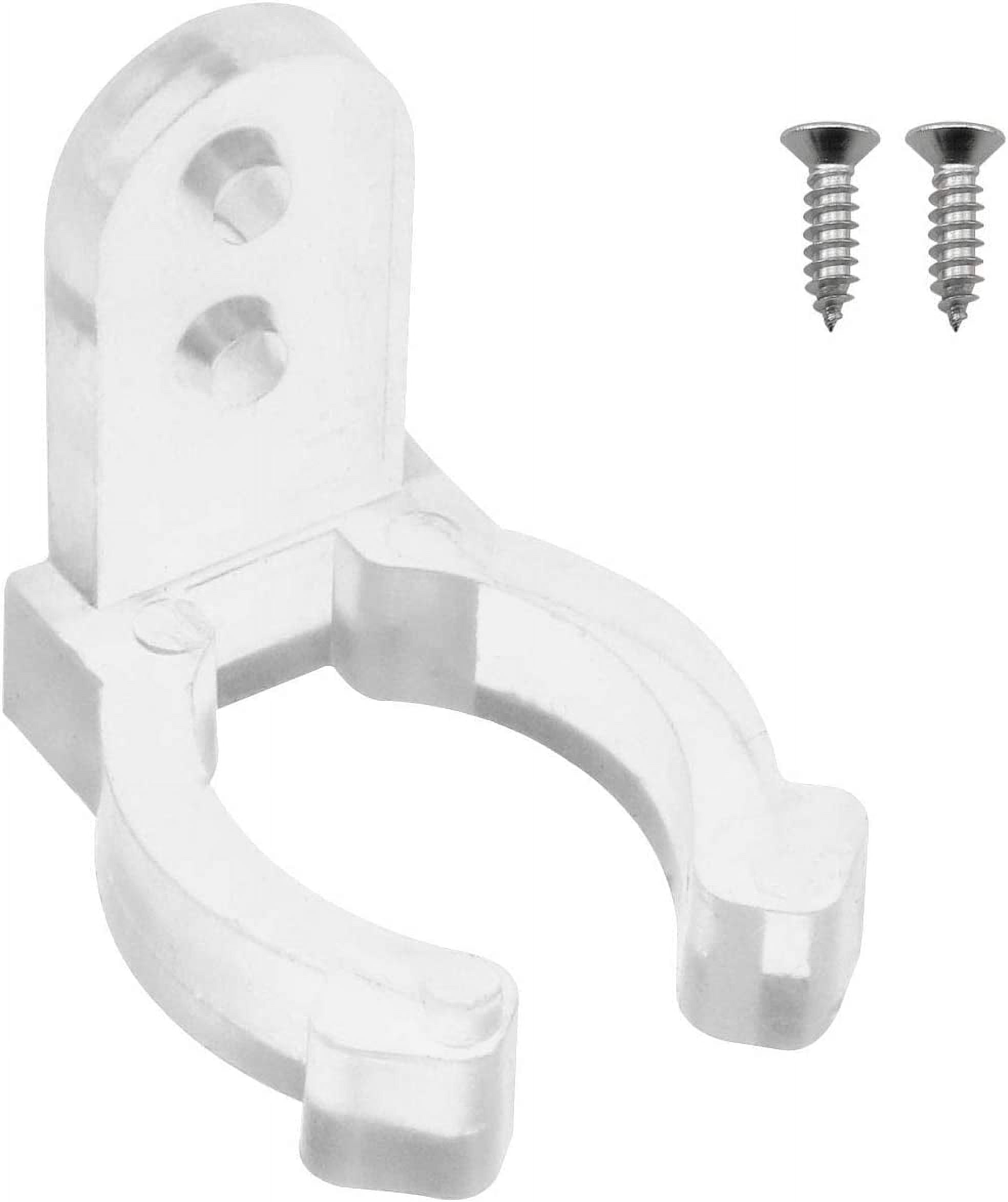 50PCS Transparent LED Rope Light Clips Holder with Screws Clear PVC