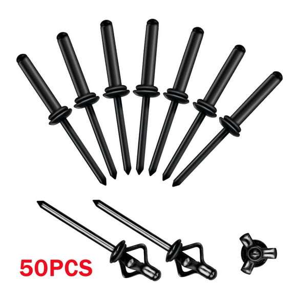 50PCS - Tri-fold Marine Decorative Pop Rivets with Waterproof O Rings Tri-Grip