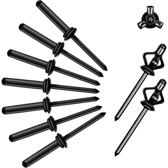 50PCS - Tri-fold Marine Decorative Pop Rivets with Waterproof O Rings for Boat