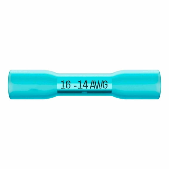 50PCS Waterproof Butt Splice Terminals 16-14AWG Heat Shrink Wire Connectors
