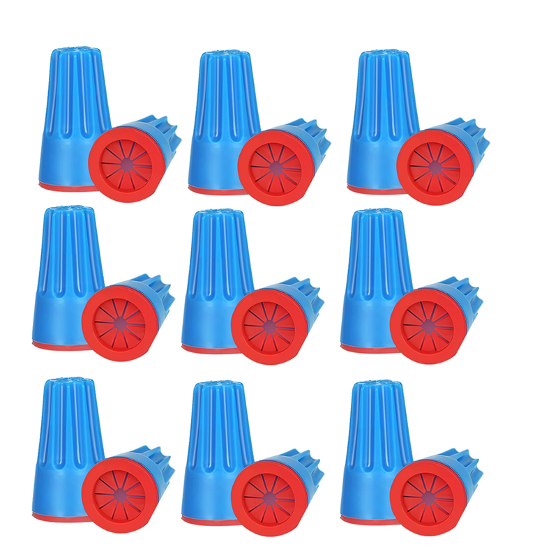 50PCS Waterproof Wire Electrical Connectors 22AWG-14AWG,Outdoor Seal Electrical Twist Nuts Caps Cable Terminal Connector,50PCS x Waterproof Wire Electrical Connectors,Blue & Red
