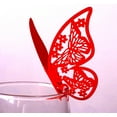 thumbnail image 1 of 50PCS Wedding 3D Butterfly Wall Sticker Card Hollow Dining Table Wine Glass Paper Cup Card Place Card, 1 of 6