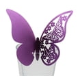 thumbnail image 1 of 50PCS Wedding 3D Butterfly Wall Sticker Card Hollow Dining Table Wine Glass Paper Cup Card Place Card, 1 of 6