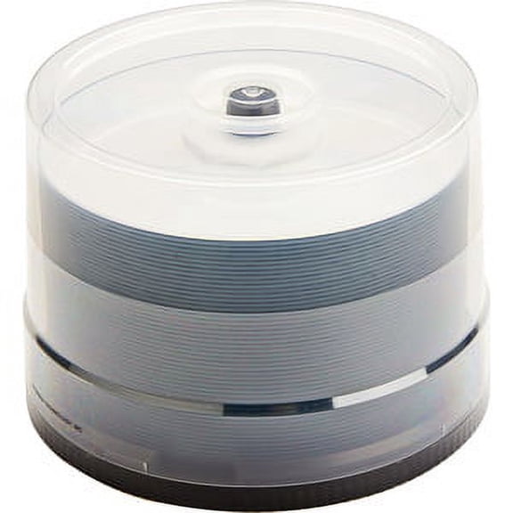 50PK CDR TUFFCOAT W/WATERSHIELD 52X 700MB WHITE HUB/GLOSSY FINISH