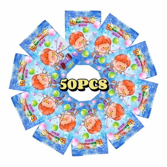 50Pack 10ml Concentrated Bubble Solution Refill, for Summer Outdoor Games, Birthdays,Weddings,PartyBubbles Refill Solution for Various Bubble Machines,Bubble