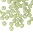 thumbnail image 1 of Uxcell 50 Pack 6mm Silicone Beads, Round Loose Rubber Bead for DIY Jasmine Green, 1 of 7