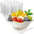 thumbnail image 1 of 50Pack 8 oz Disposable Ice Cream Cups,Plastic Dessert Cups with Spoons for Party Clear Plastic Cups Pudding Fruit Ice Cream Cups B0B3DB2K75, 1 of 7