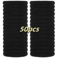 thumbnail image 1 of 50Pack Black Seamless Hair Ties for Women & Girls,No Damage,No Pull Ponytail Holders,Thick,Strong Elastic Hair Bands for Daily Styling,Workouts & All-Day Comfort, 1 of 4