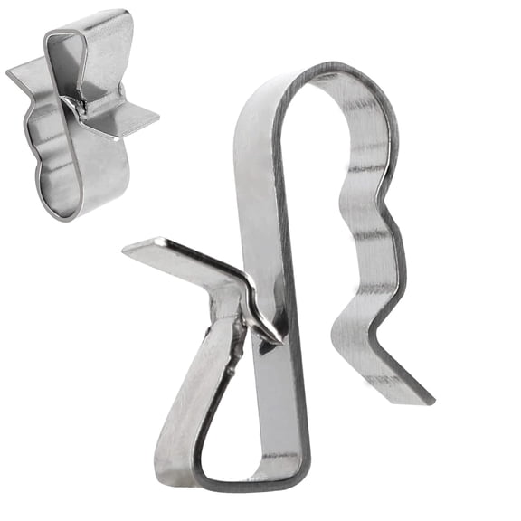 50Pack Cable Clips, Stainless Steel Cable Clips, Cable Clips, Pendant Frame Wire Clamps, Cable Attachment Cable Holder for Cable Management Solar Panel（Type A）