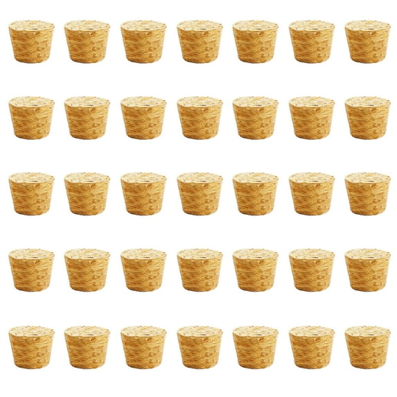 50Pack Cork Stoppers Wine Bottle Cork Stoppers Wooden Tapered Cork Plugs Replacement Assorted Corks for Wine Beer Bottle Crafts 0.71x0.51x0.67inch