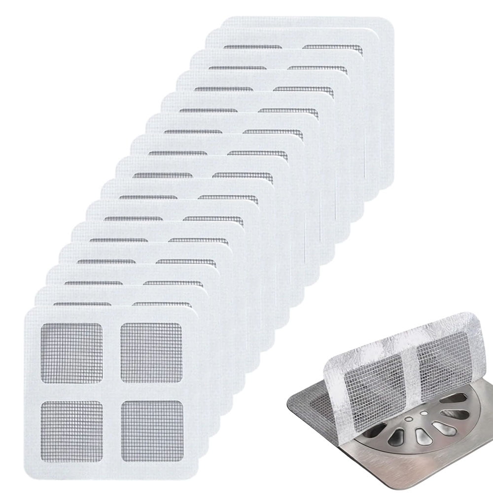 Sticker Sewer 50Pack Disposable Hair Drain Stickers, Disposable Shower Floor Drain ...