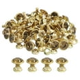 thumbnail image 1 of 50Pack Gold Yellow 8mm/0.31" Leathercraft Rivets for DIY Leather Craft Making, 1 of 6
