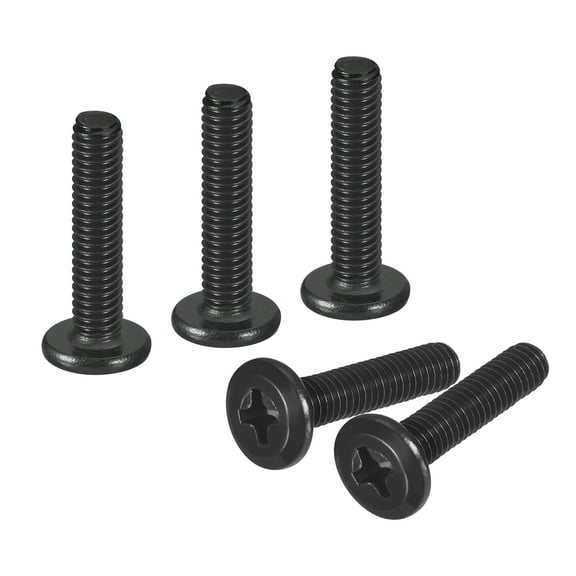 50Pack M4-0.7 x 18mm Flat Round Head Machine Screws, Phillips Drive Fastener