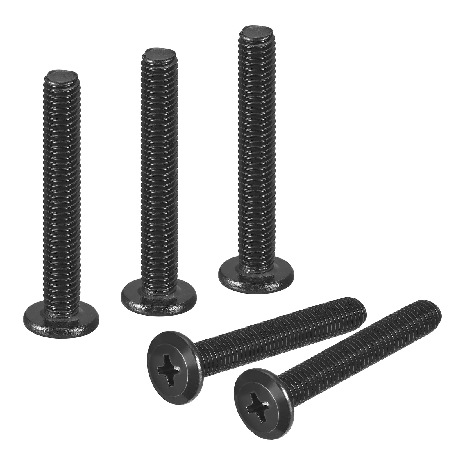 50Pack M5-0.8 x 35mm Flat Round Head Machine Screws, Phillips Drive Fastener