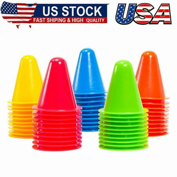 50Pack Mini Cones for Classroom,Traffic Cones,Sports Cones for Soccer,Basketball