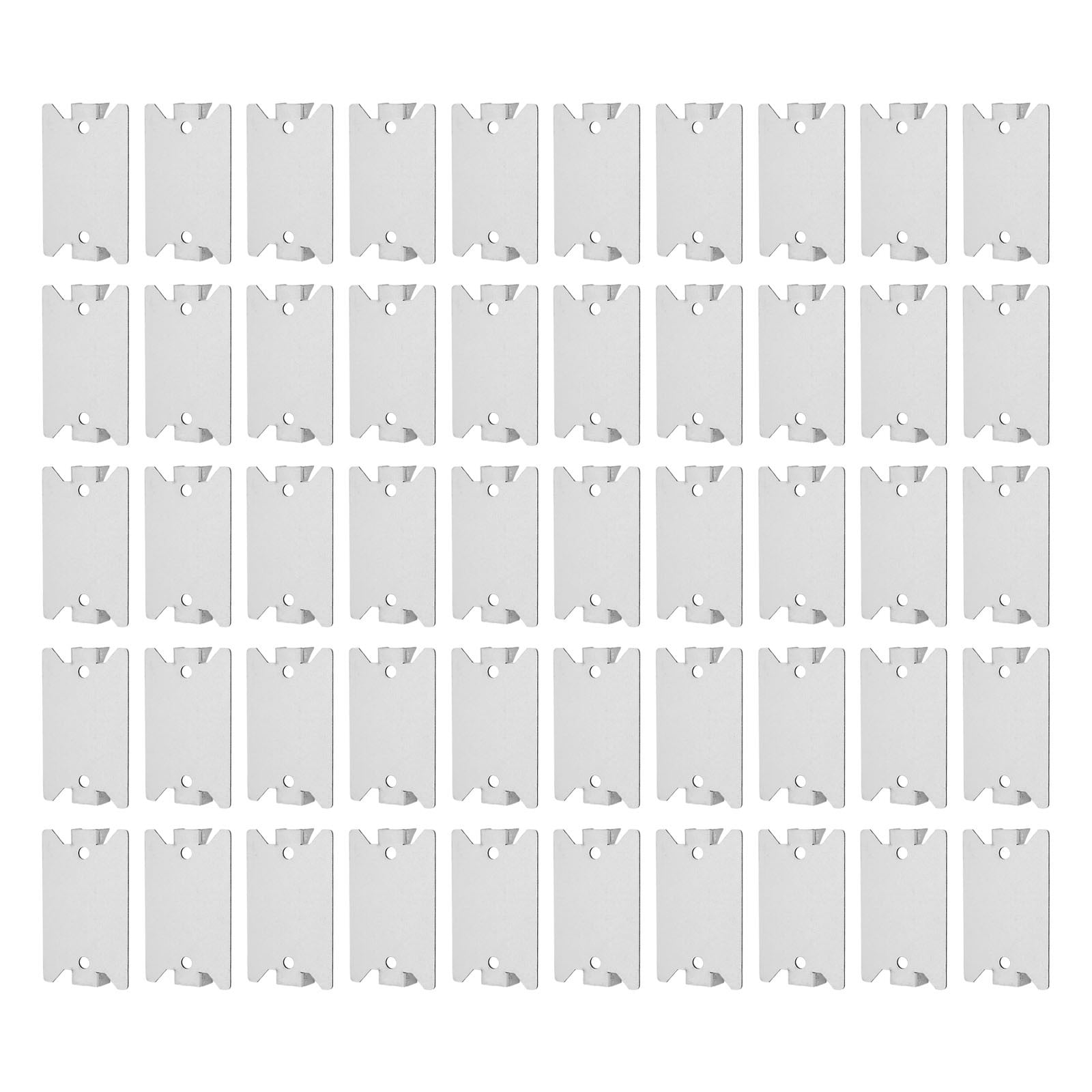 50Pack Nail Plate for Wood Studs, Cable Wire Protector Plate, 1.5 x 2.5 ...