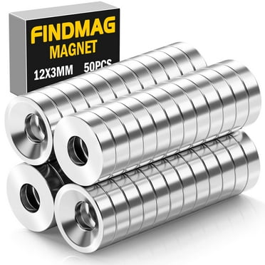 50Pack Small Magnets Neodymium Magnets with Hole, Rare Earth Magnetsm Magnets for Tool, Home, Workplace etc.