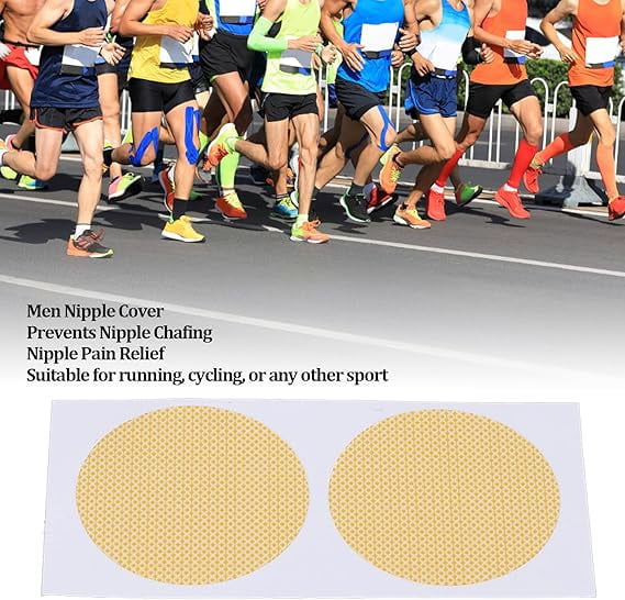 50 Pairs Men's Nipple Covers – Anti-Chafing Stickers For Running, Gym & Sports, Sweat-Proof & Discreet Protection