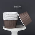 thumbnail image 1 of 50Pc Disposable Cake Cup Gold Silver Color Edge Curl Paper Cake Cup Birthday Cake Cup Wedding Birthday Party Disposable Cake Cup (G), 1 of 7