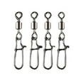 50Pc Fishing Tackle Snap Swivels Fishing Hook Lure Connector Fishing Clip Swivel 10 Mingyiq Inc