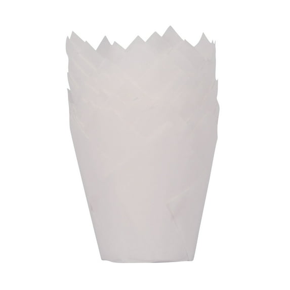 50Pc Tulip Paper Cups Clearance! Cupcake Liners for Baking Nonstick Heat Greaseproof Baking Wrappers Cake Greaseproof Paper