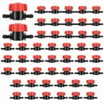thumbnail image 1 of 50Pcs 1/4 Inch Barbed Shut Off Valve Drip Irrigation Tubing Coupling for, 1 of 7