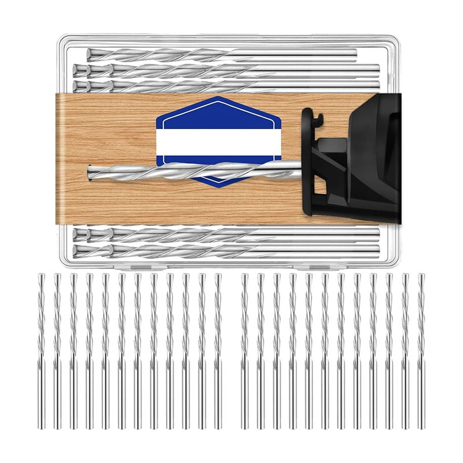 50Pcs 1/8 Inch Drill Bit for Wood and Plastic Guide Point Cutting Bits Diameter Wood Router Bits,for Use with Spiral Saw