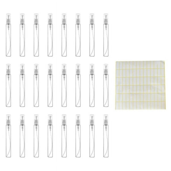 50Pcs 10ML Bottle Small Cosmetic Packing Atomizer Perfume Bottles Atomizing Liquid Container for Travel