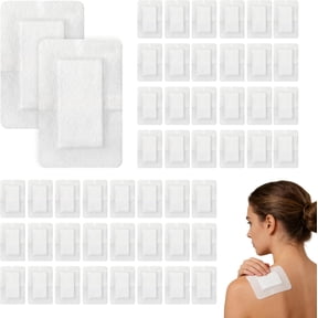 50Pcs 10X15cm Adhesive Wound Dressings, Breathable Large Plasters for Wounds, Hypoallergenic Sterile Dressings for Wounds Cuts and Grazes, Diabetic Leg Ulcers, Venous Leg Ulcers