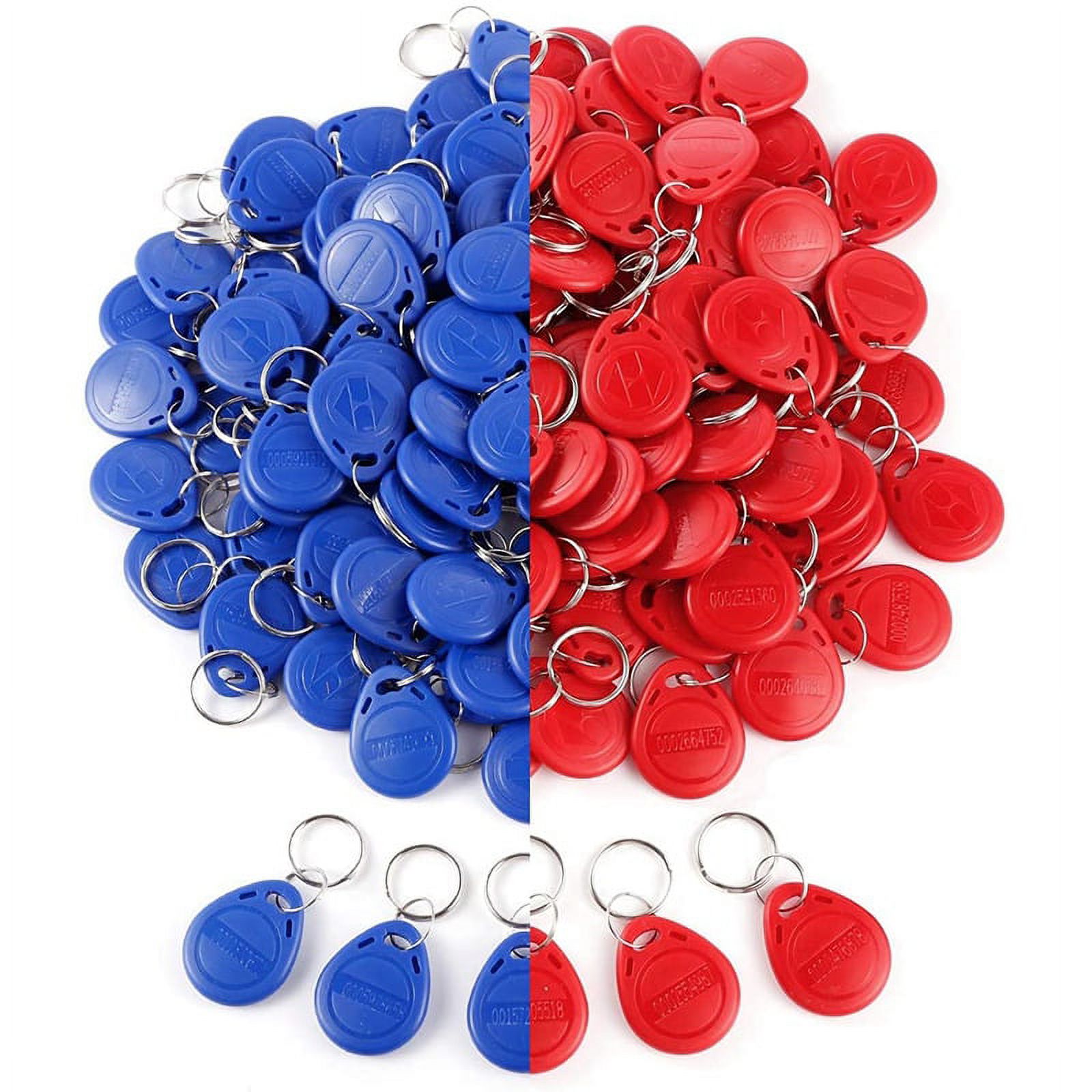 50Pcs 125 Khz Proximity ID Card RFID Keyfob Access Control Key for Door