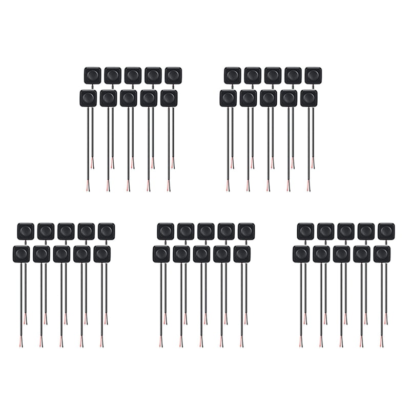 50Pcs 12V/24V Mini Momentary Push Button ON/Off Switch, Mount, Easy ...