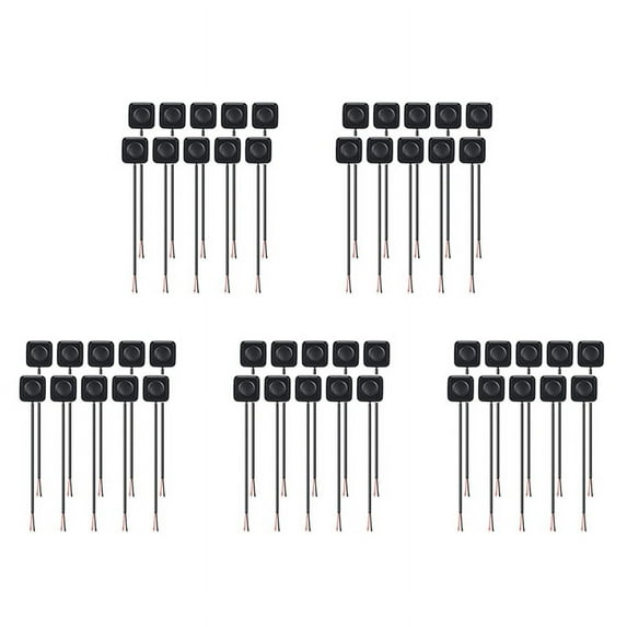 50Pcs 12V/24V Mini Momentary Push Button ON/ Switch, Mount, Easy ...