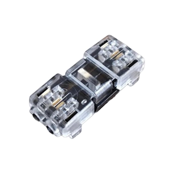 50Pcs 2 Pin Low Voltage Wire Connectors, Quick Solderless Universal Connector for 18-22 AWG Wires, No Wire Stripping 2 Way 2-Pin Low Voltage Wire Splice Connectors for Cable