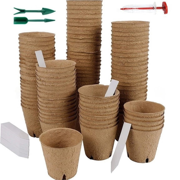 50Pcs 3.15In Plant Pots for Planting with 20Pcs Plant Labels Garden Nursery Pots