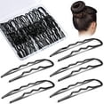 thumbnail image 1 of 50Pcs 3 Inches U Shaped Hair Pins Ballet Bobby Pins Curved Bobby Pins Hair Pins for Women Girls Thick Thin Long Curly Hair with storage box, 1 of 5