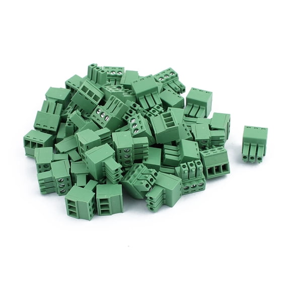 50Pcs 300V KF2EDGK 3.5mm Pitch 3-Pin PCB Screw Terminal Block Connector