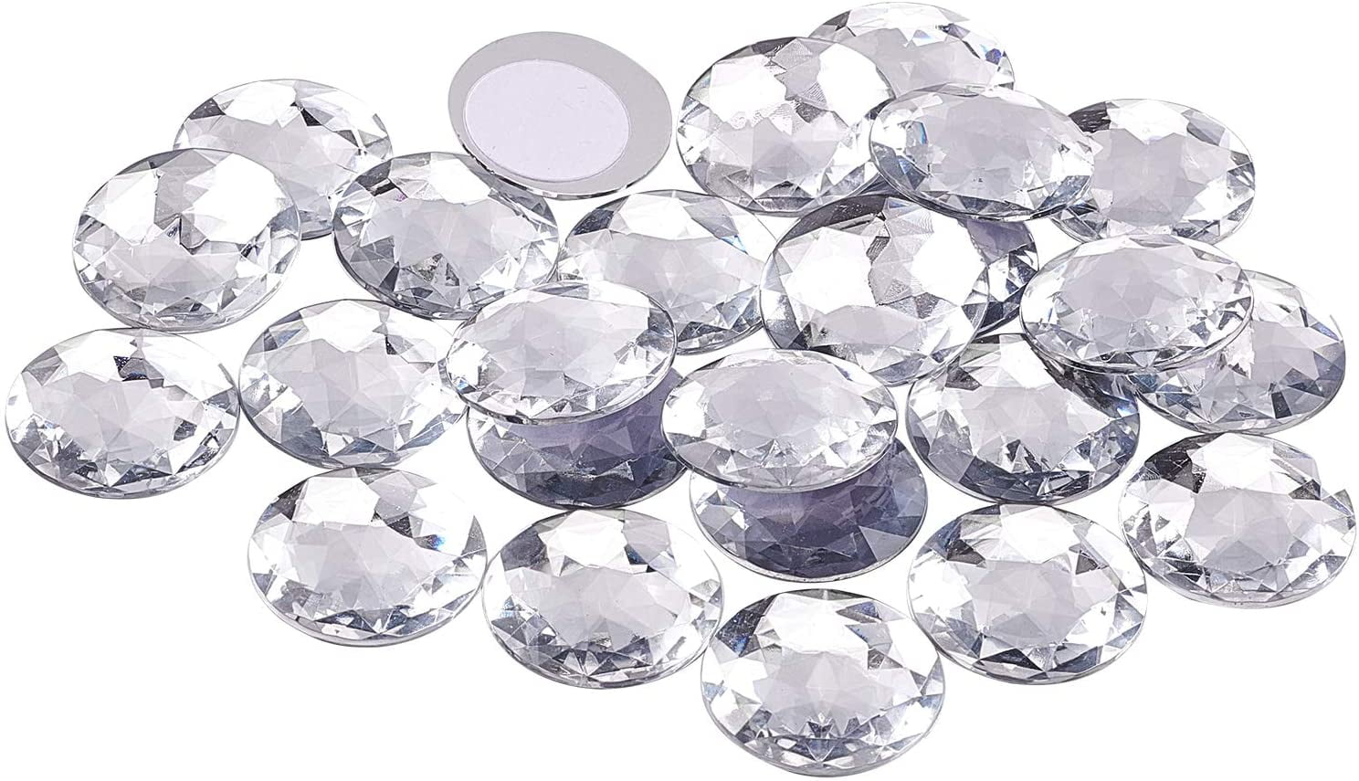 2000pcs Clear Rhinestones Round Flat Back Gems Gemstones For - Temu