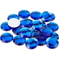 thumbnail image 1 of 50Pcs 30mm Flat Back Round Acrylic Rhinestone Self-Adhesive Plastic Circle Gems Stick On Jewels(Blue), 1 of 9
