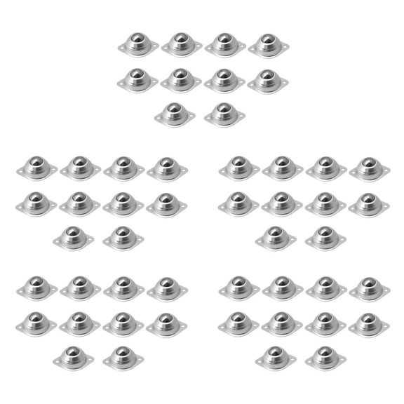 50Pcs 3CM Dia Carbon Steel -15A Ball Transfer Unit Ball Bearing Conveyor Roller Ball Transmission Tool