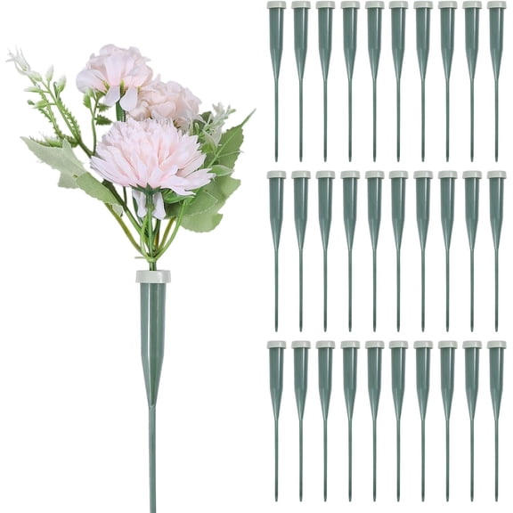 50Pcs 5.7inch Stem Water Tubes for Flowers with Cap Dark Green Plastic Flower Tubes Supplies Fresh Floral Water Vials for Floral Arrangements