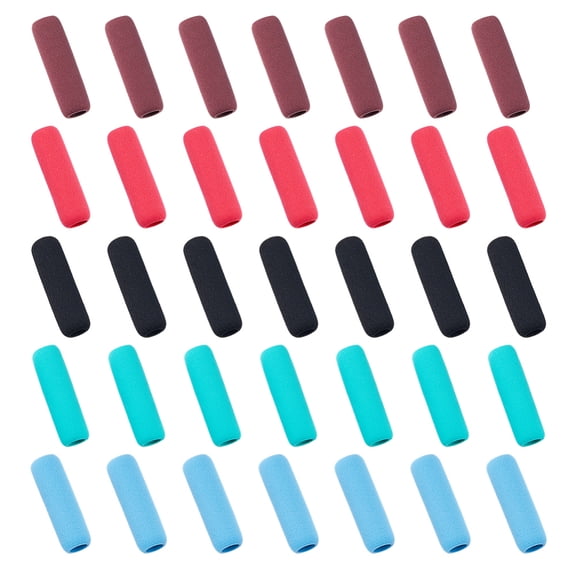 50Pcs 5 Colors Pencil Grips Soft Cushion Pencil Grips Sponge Writing Pencil Grips Soft Foam Pencil Grips Writing Drawing Pen Holder